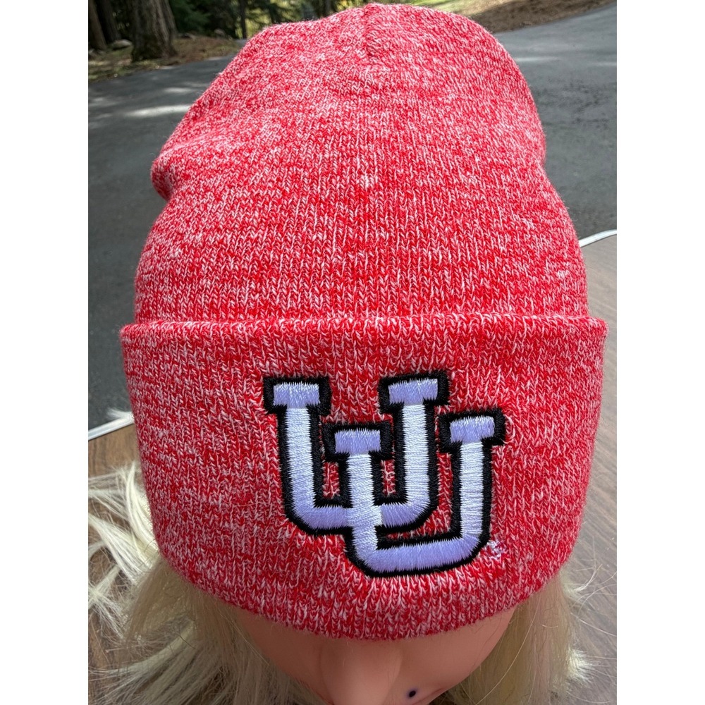 Utah Utes Legacy Knit Cuffed Beanie Hat Scarlet Marled Adult OS NWT